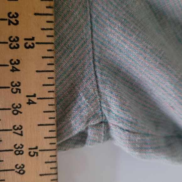Flax 100% Linen Striped Wide Leg Pants Size M - Picture 13 of 15